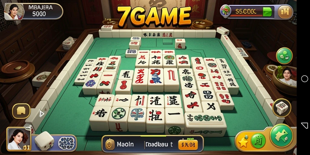 Screenshot dari gameplay Mahjong yang menampilkan keseruan permainan.