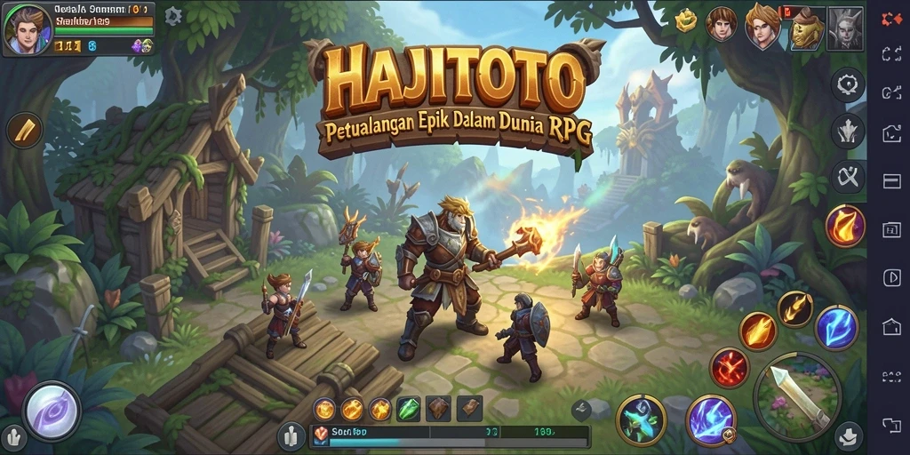 Screenshot tampilan gameplay seru dari HAJITOTO yang menampilkan pertarungan epik.
