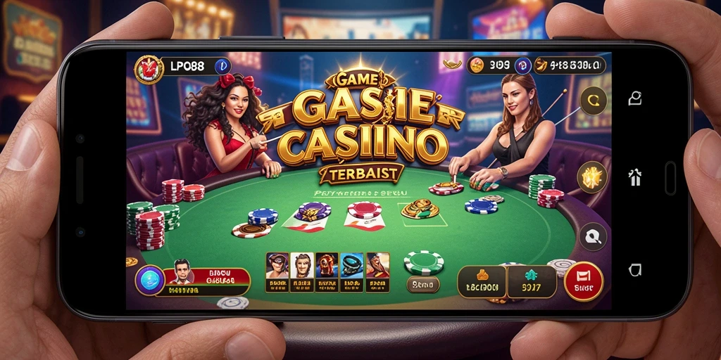 Tampilan gameplay interaktif LPO88 dengan dealer langsung dan meja permainan.