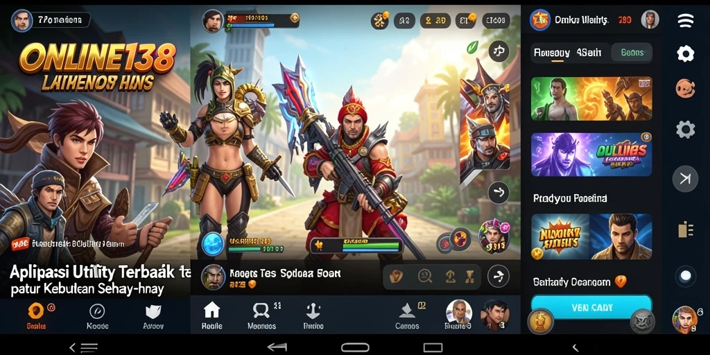 Tampilan antarmuka sederhana dan mudah digunakan dari ONLINE138.