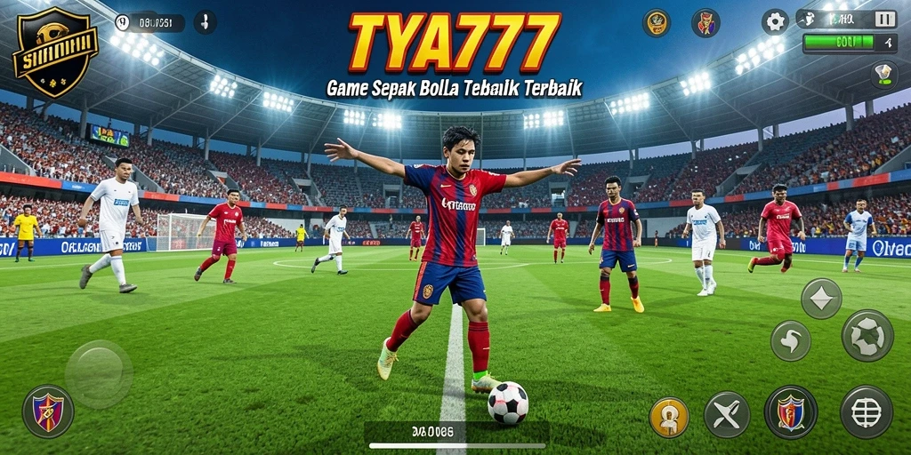 Gameplay menarik dalam TYA777 yang menampilkan aksi sepak bola.